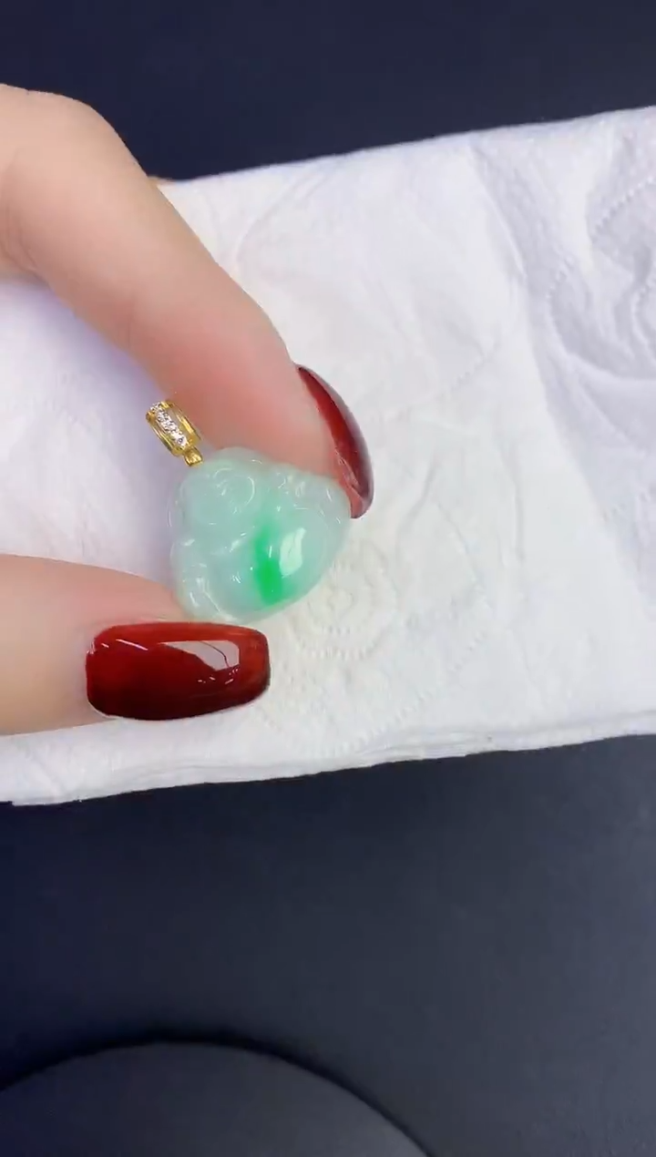 颈饰未镶嵌翡翠缅甸天然翡翠a货