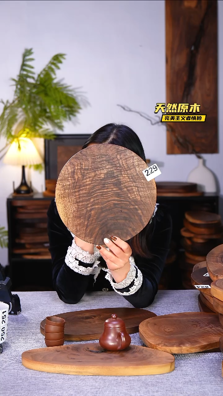 木北美黑胡桃原木.干裂疤结不属于商品质量问题完美主义者慎拍