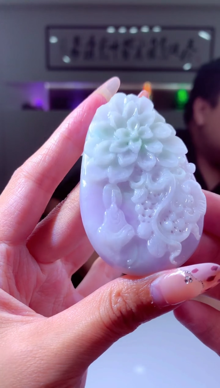 【闪购商品】定制翡翠未镶嵌挂件发货（拍一发一）