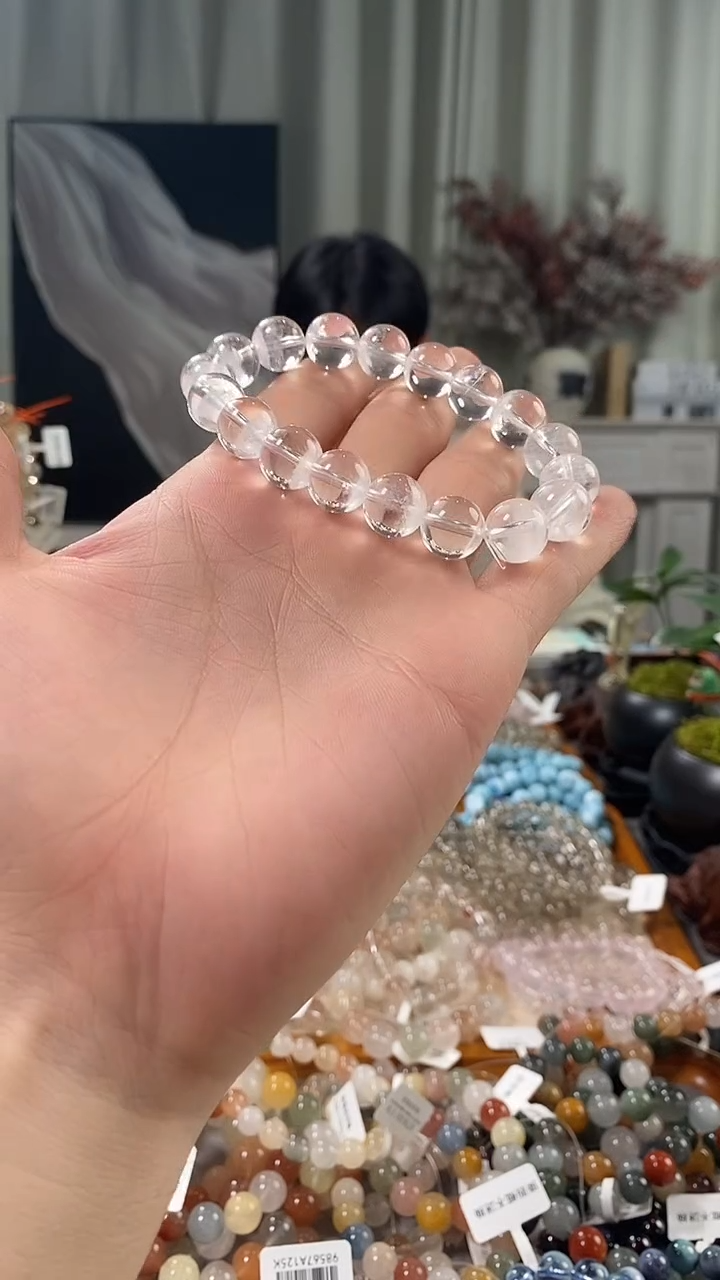 未镶嵌手链水晶松*1白幽灵