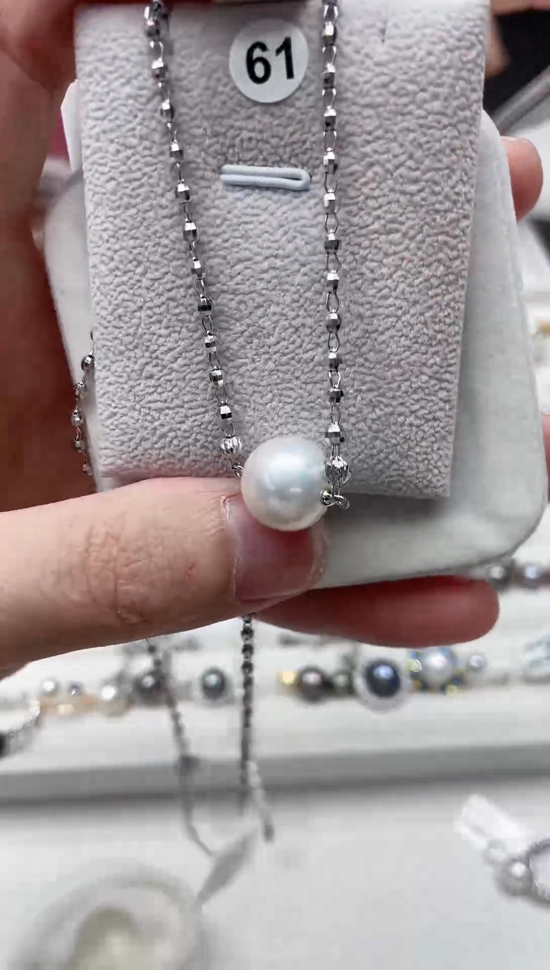 【闪购商品】淡水珍珠吊坠(赠链)银S925镶嵌想