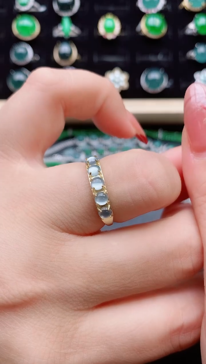 【闪购商品】翡翠戒指银S925镶嵌321321