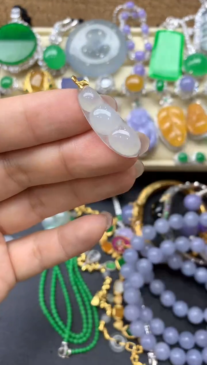 【闪购商品】翡翠颈饰18K金镶嵌13-中国好珍宝