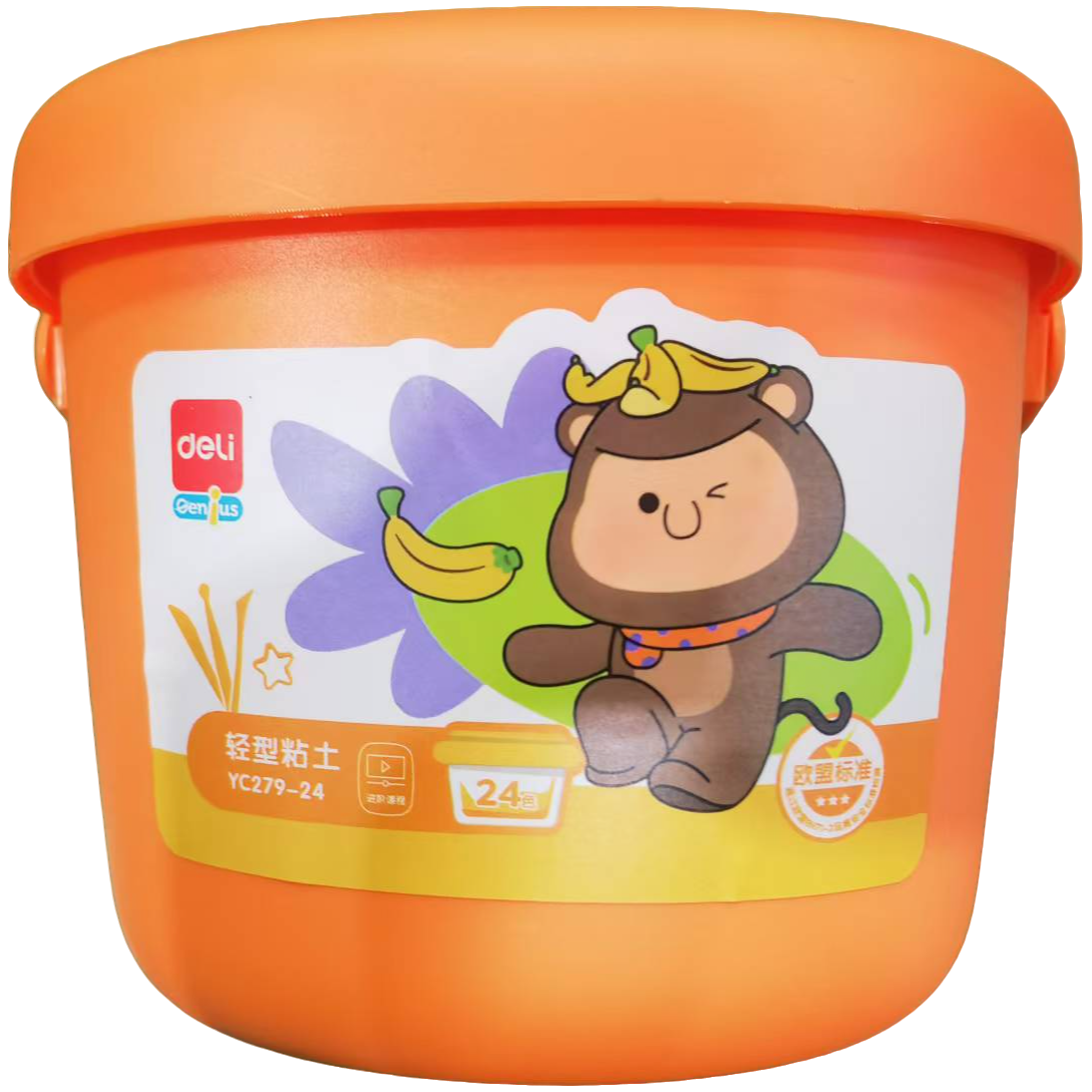 得力YC279-24桶装粘土(混)(桶)