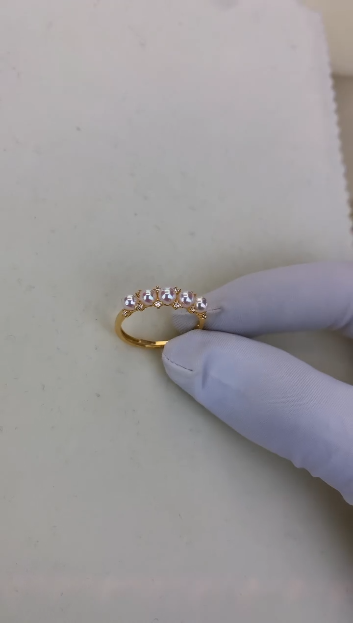 银S925镶嵌DA海水珍珠 GD229 戒指 4