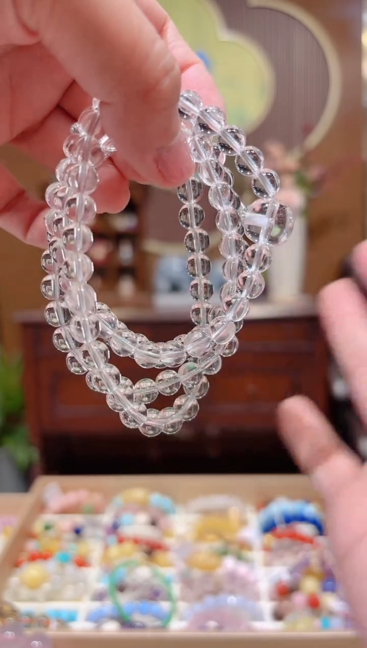 【闪购商品】水晶手串未镶嵌设计款珠串