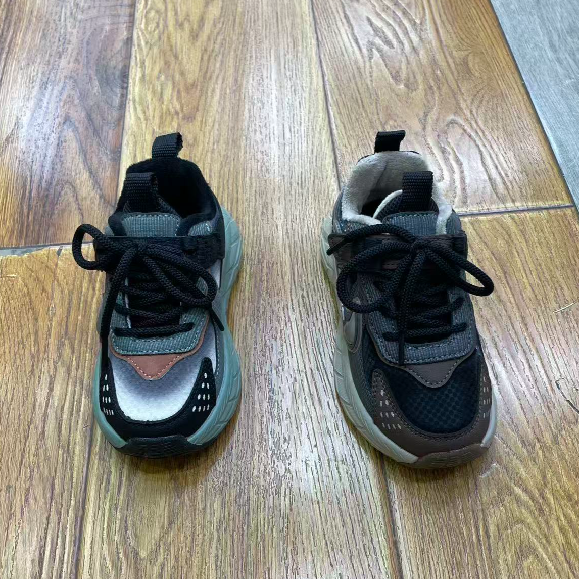 秋季新款二棉 822儿童休闲舒适百搭时尚加绒运动老爹鞋