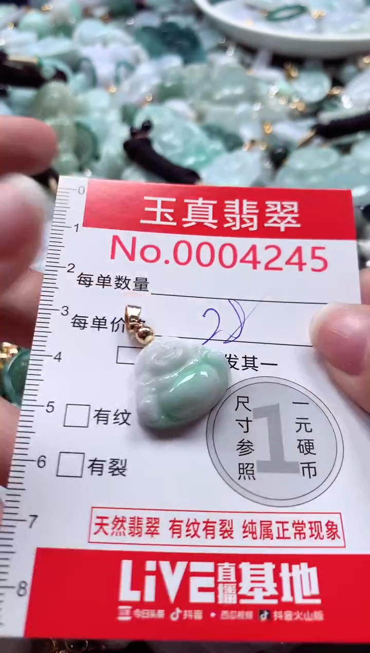 吊坠(不含链)未镶嵌翡翠4246