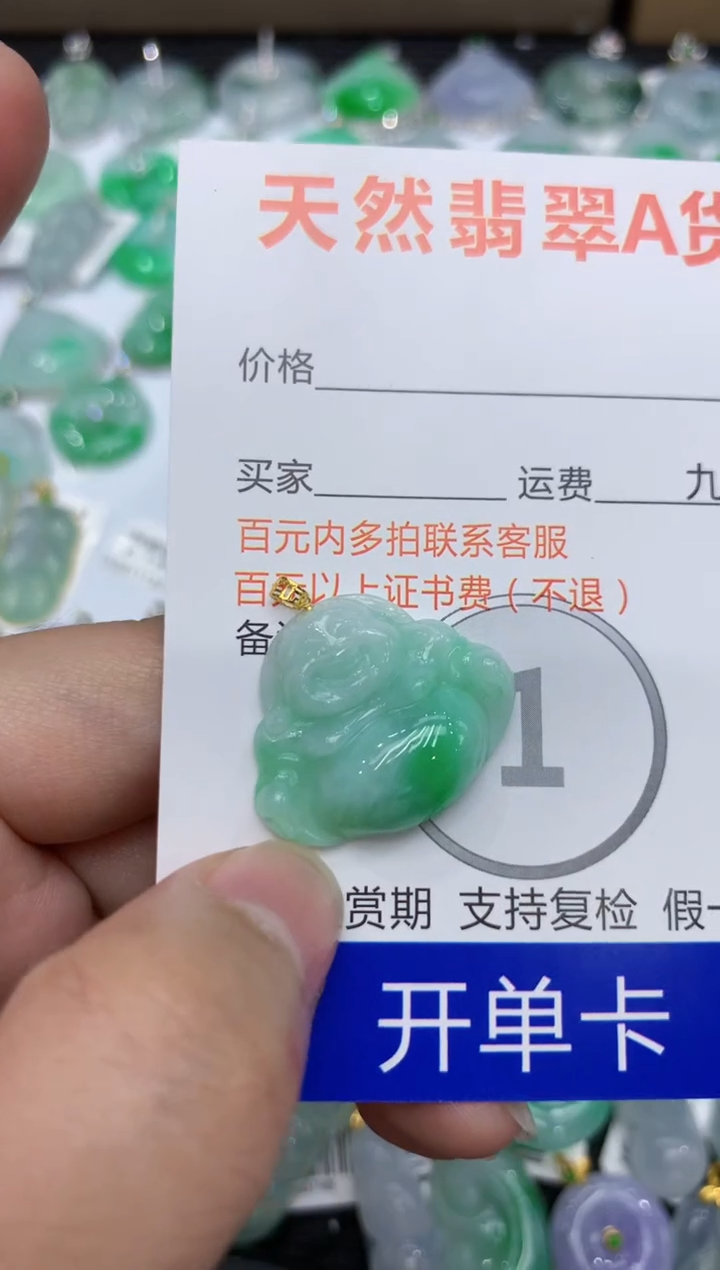 【闪购商品】翡翠颈饰18K金镶嵌111111111111