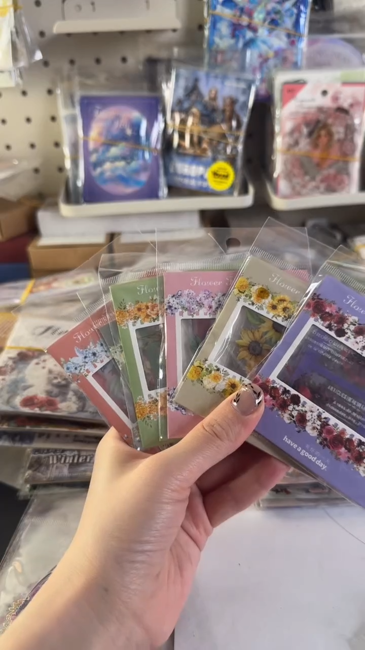 花色胶片贴纸 6款