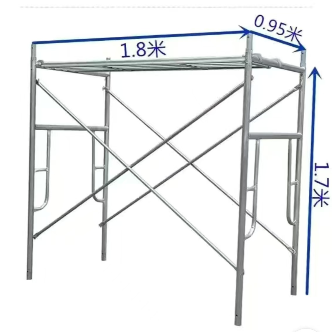 移动组合门式建筑工地门型活动架镀锌活动架脚手架移动脚手架