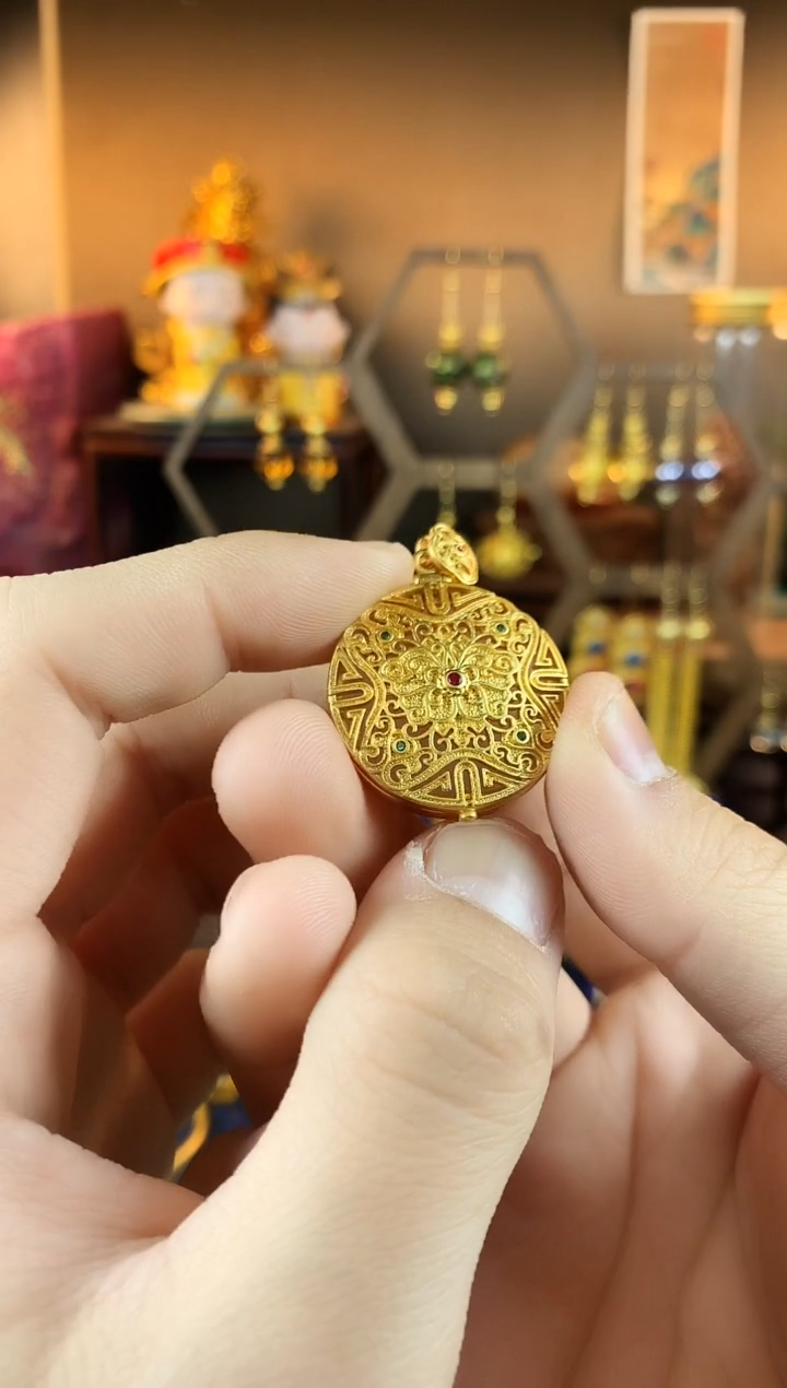 【闪购商品】八宝如意珐琅吊坠