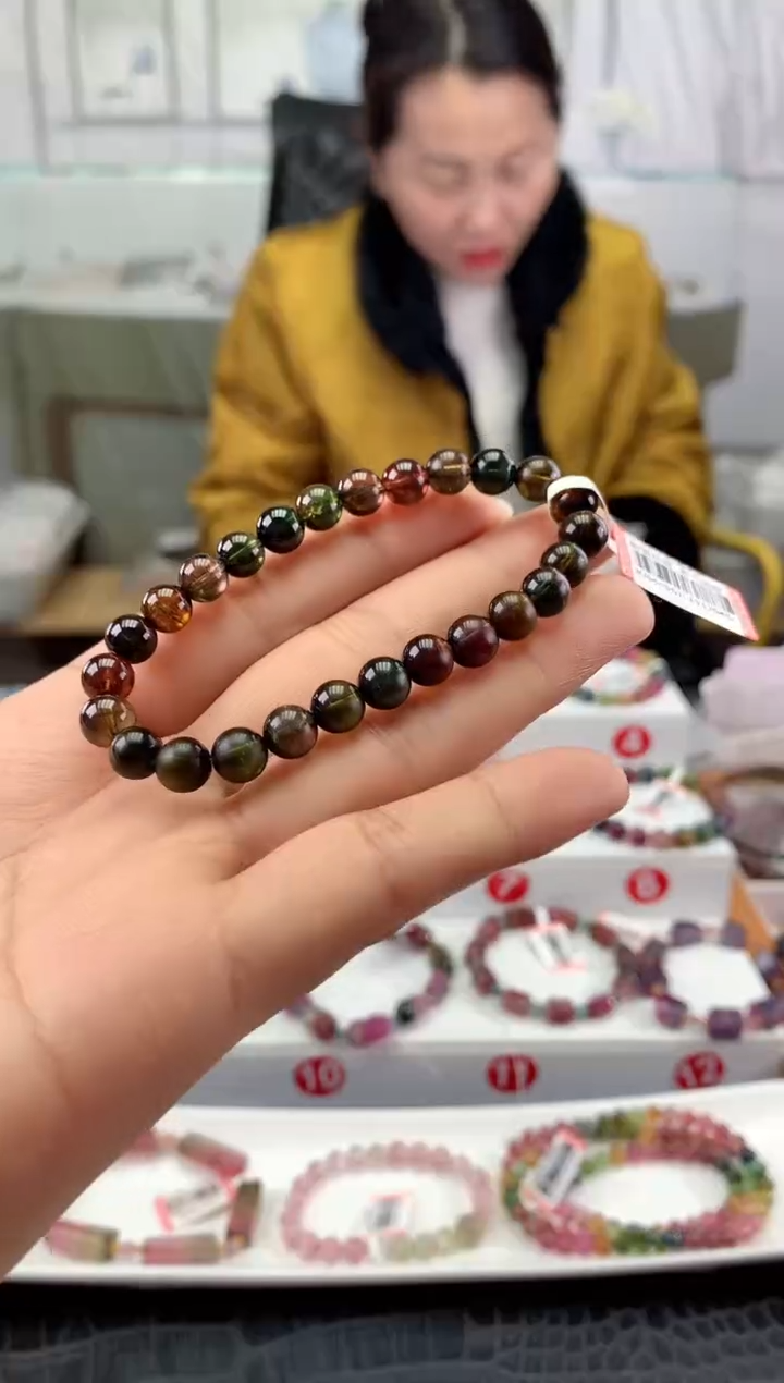 未镶嵌手串碧玺多样性发一条