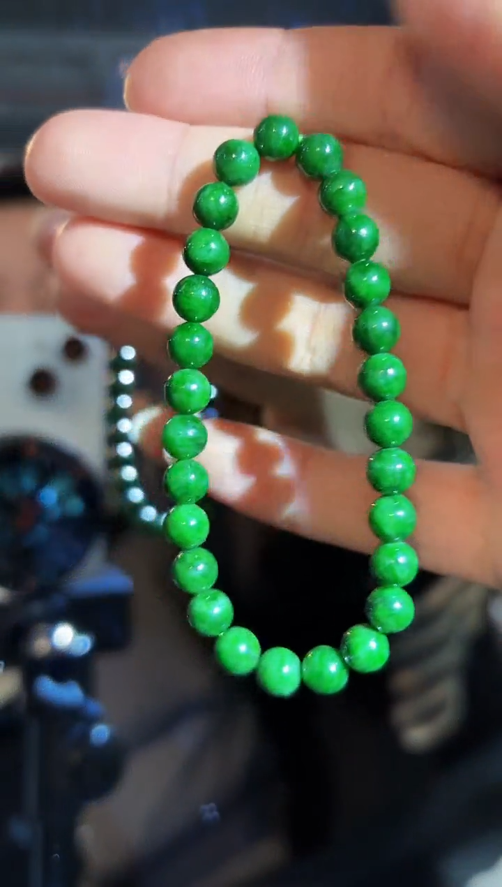 【闪购商品】翡翠手串未镶嵌缅料A货/支持复检/一件