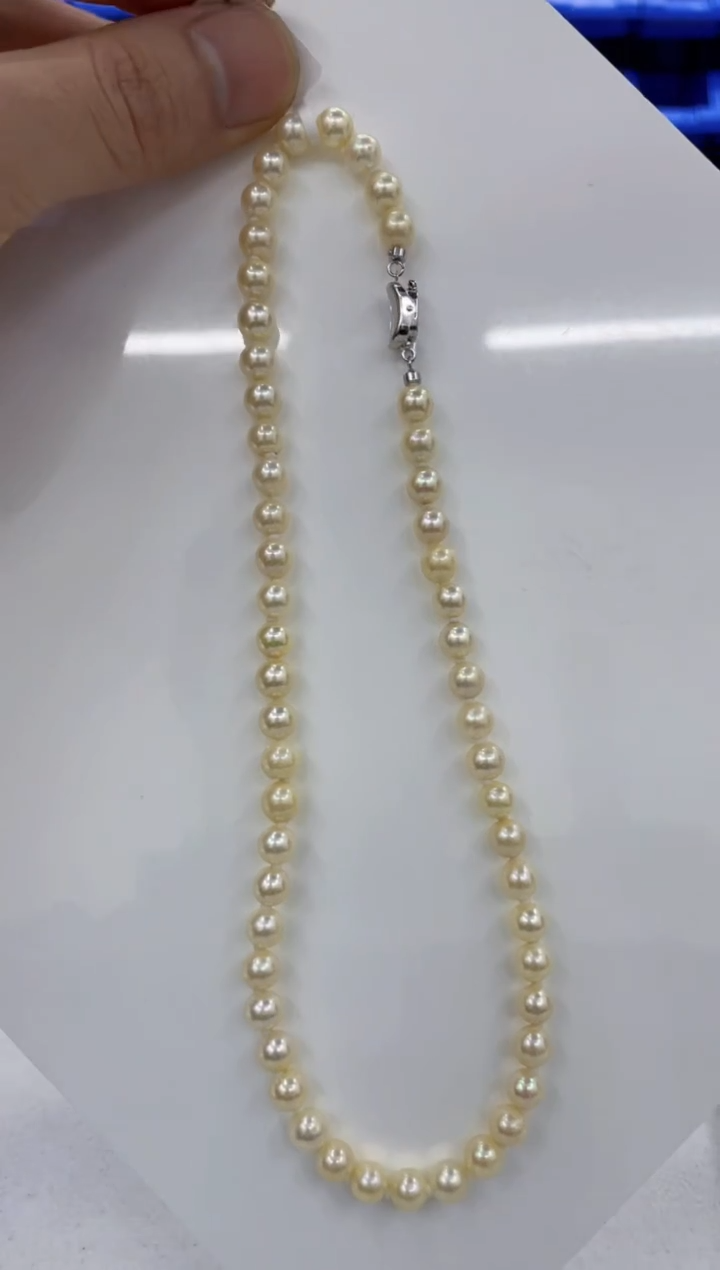 颈饰银S925镶嵌海水珍珠  