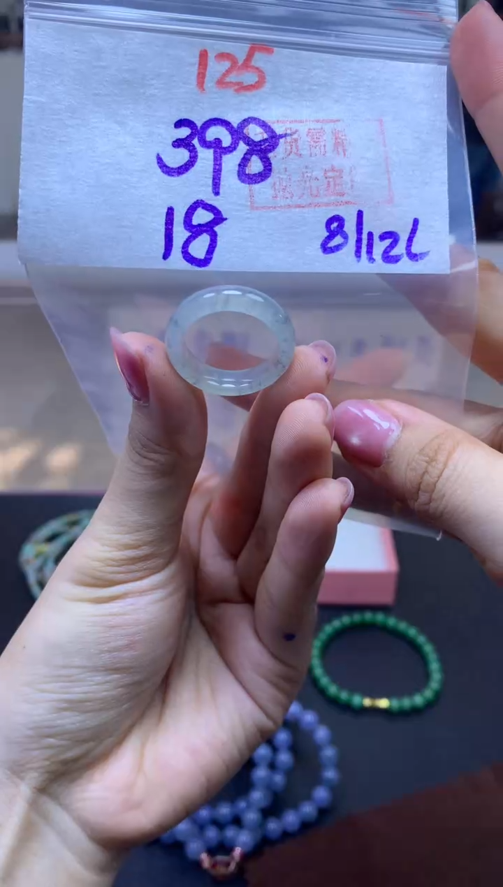 未镶嵌定制翡翠戒圈#398元-毛货需精细抛光