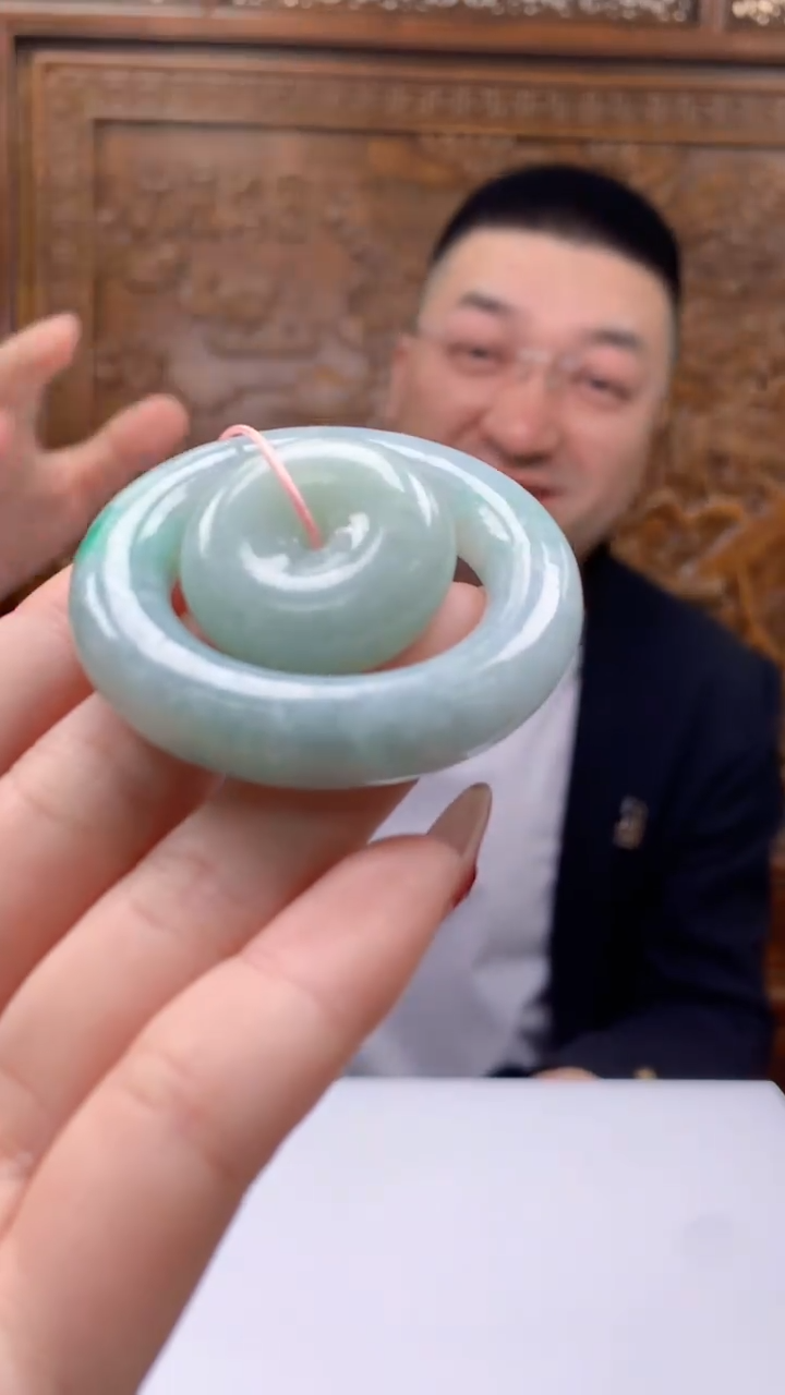 【闪购商品】定制翡翠未镶嵌1072ry-毛货挂件14