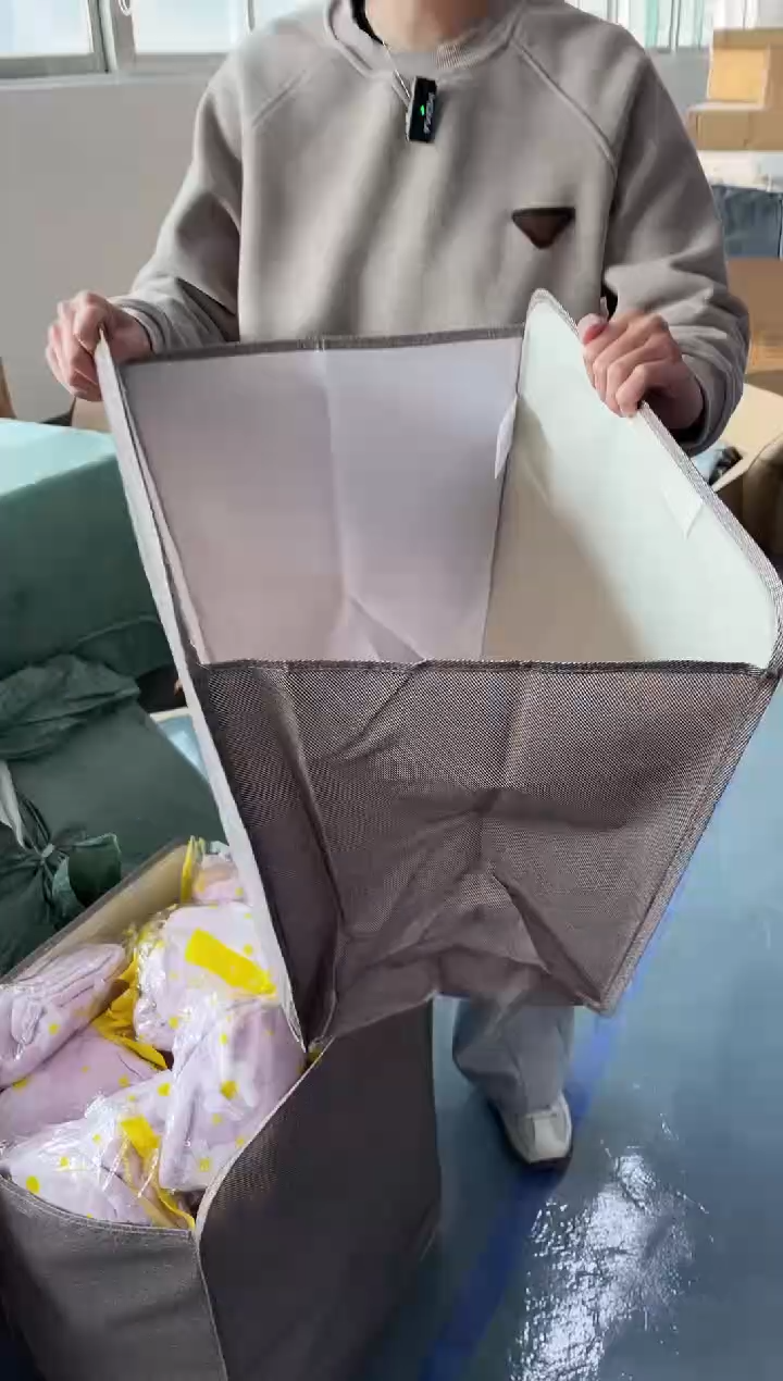 布到手3个/折叠收纳篮脏衣篮