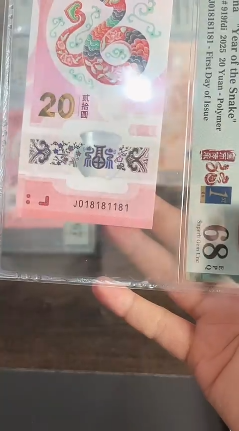 【闪购商品】塑料蛇钞单张018181181PMG68分