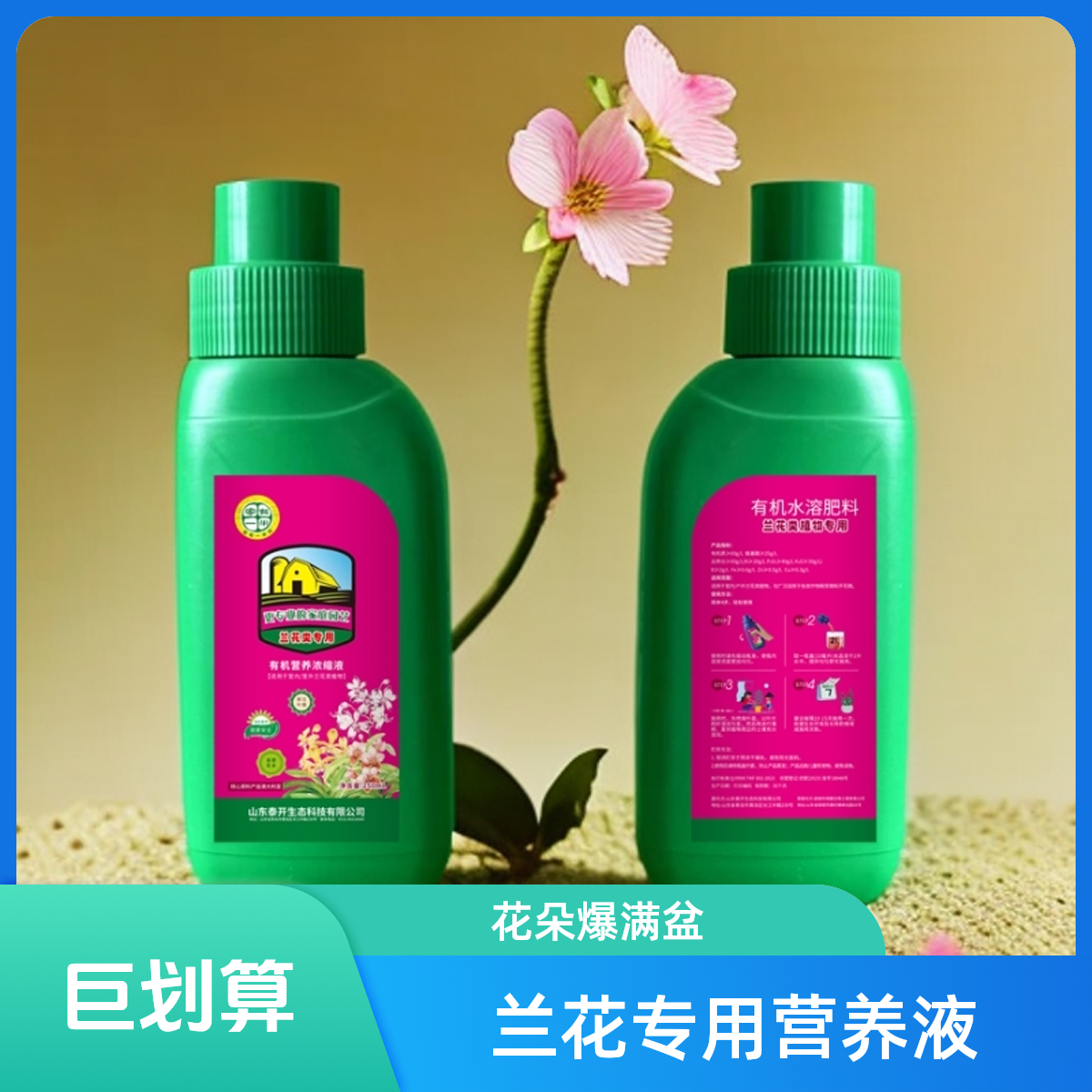 兰花浓缩营养液催花专用治黄叶家庭盆栽专用