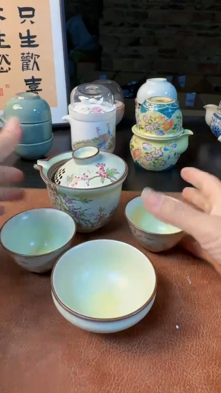 【闪购商品】杯德化白瓷，快客茶具