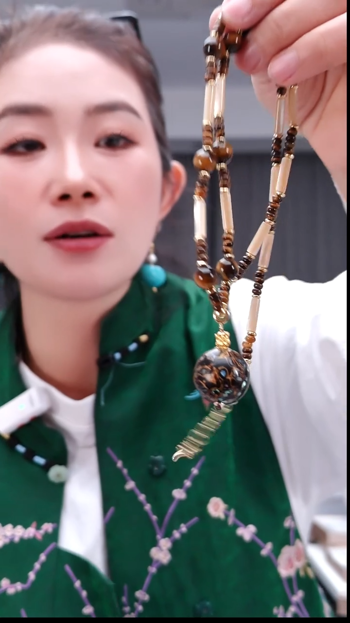 大漆工艺品0884单株项链
