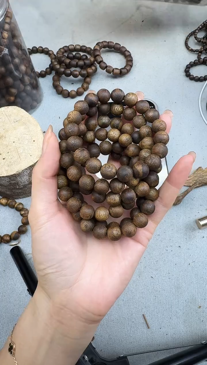 沉香手串1111陆河圆珠单圈多样性发一