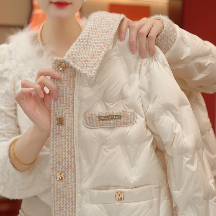 SY-2025新款小香风羽绒服外套