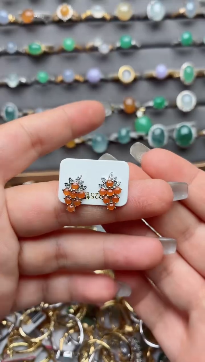 银S925镶嵌戒指翡翠.