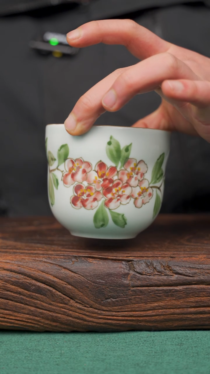 【闪购商品】瓷片93景德镇杯釉下手工手绘瓷器