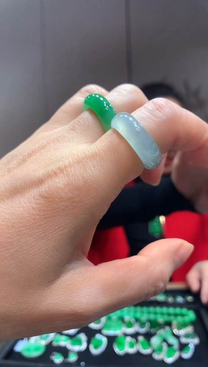 【闪购商品】翡翠戒指未镶嵌戒指 