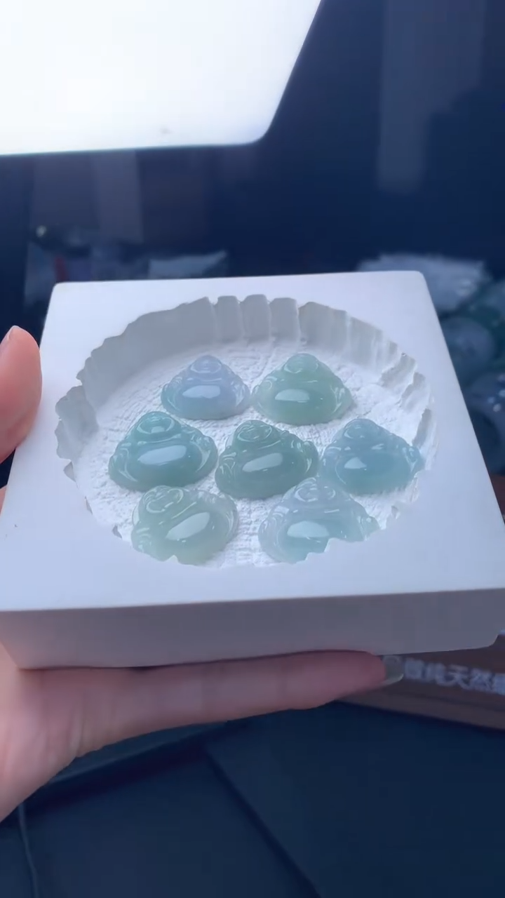 吊坠(不含链)未镶嵌翡翠佛公多样性发一件