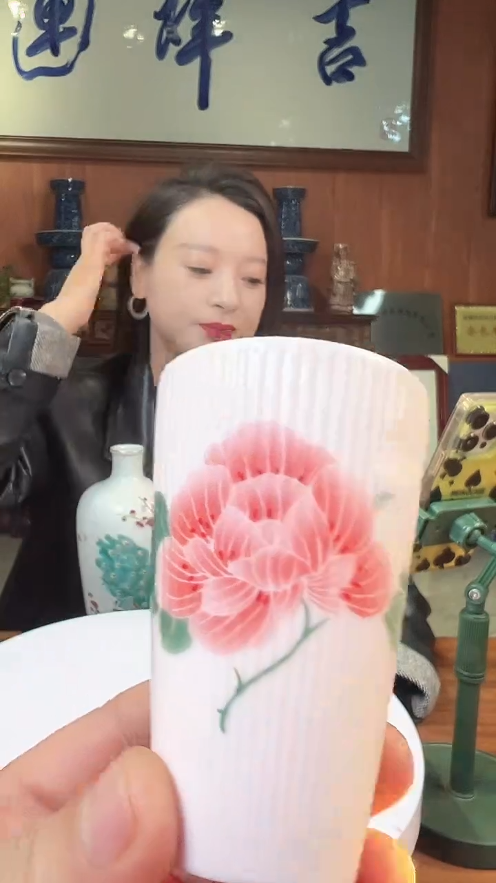 摆件陶景德镇精美陶瓷杯