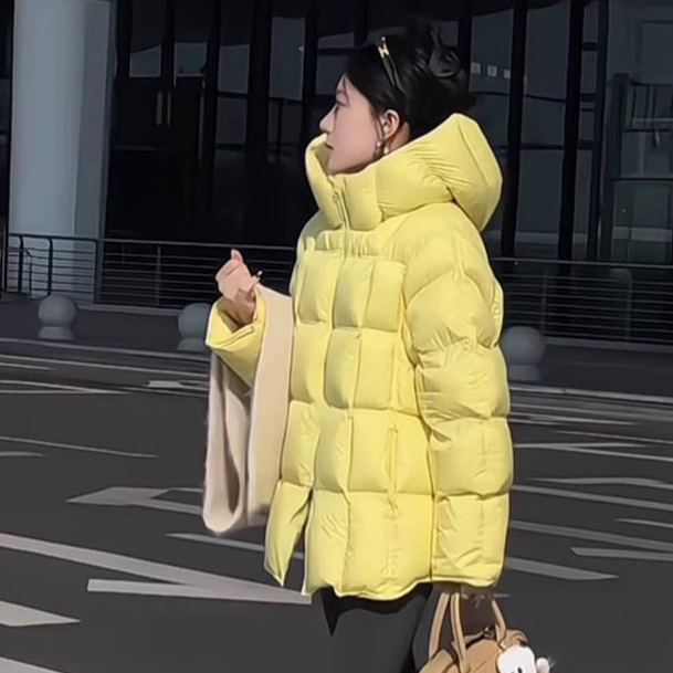 小个子轻奢气质中长款2025棉服女冬新款韩系百搭时尚连帽Z外套952