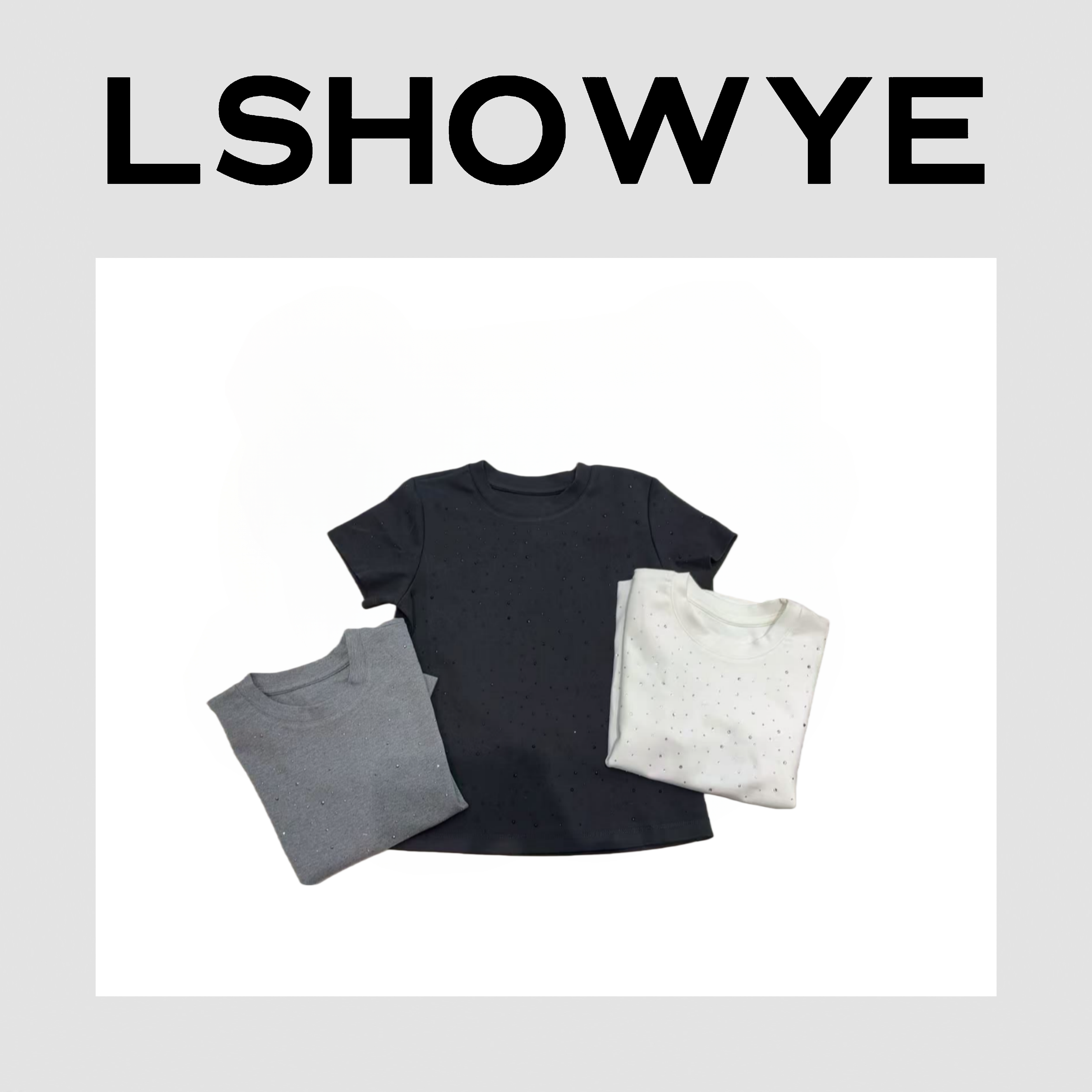LSHOWYE｜重工满天星烫钻T 91456