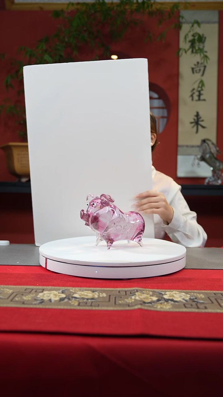 【闪购商品】琉璃手工艺品小粉猪