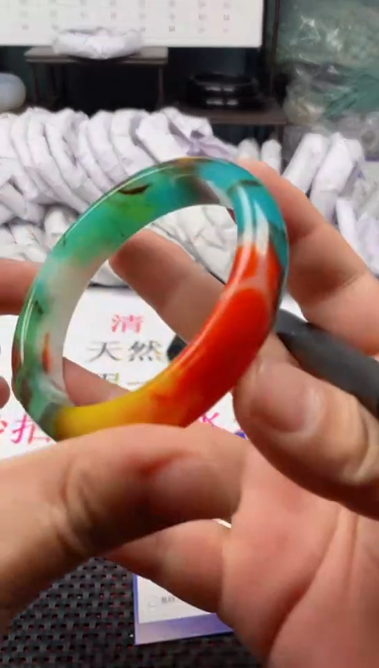 【闪购商品】玛瑙/玉髓手镯未镶嵌74-64多样性发货看清圈口下单