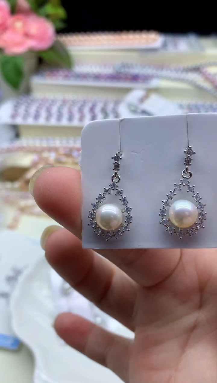 【闪购商品】淡水珍珠耳饰未镶嵌淡水珍珠耳饰