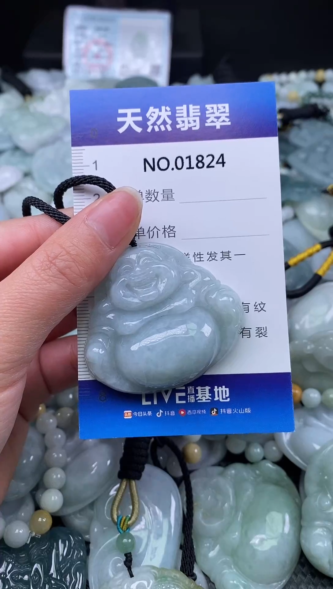 颈饰未镶嵌翡翠天然缅甸翡翠1824