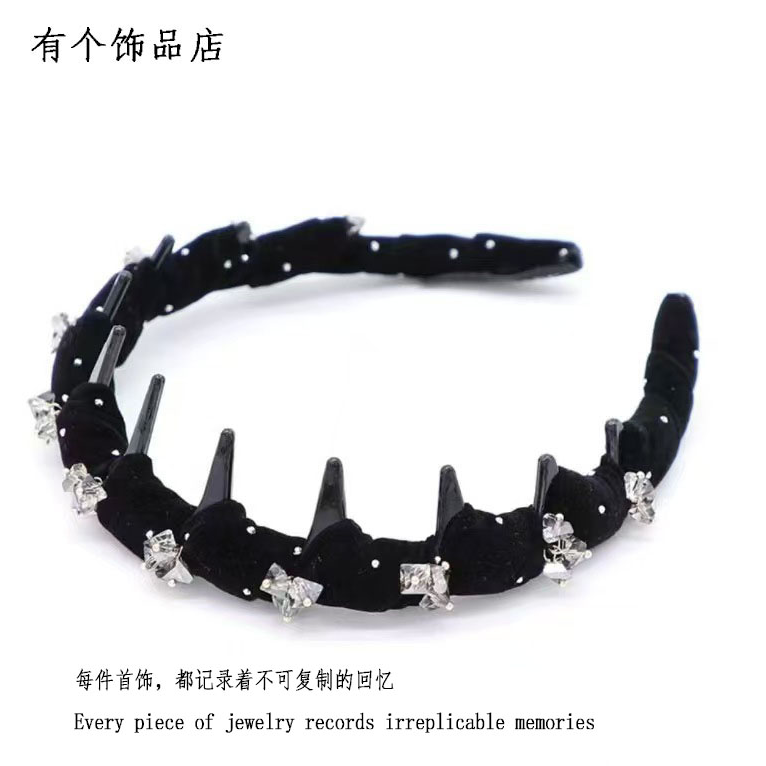 小香风气质发箍女新款波浪防滑碎发洗脸头箍发卡S