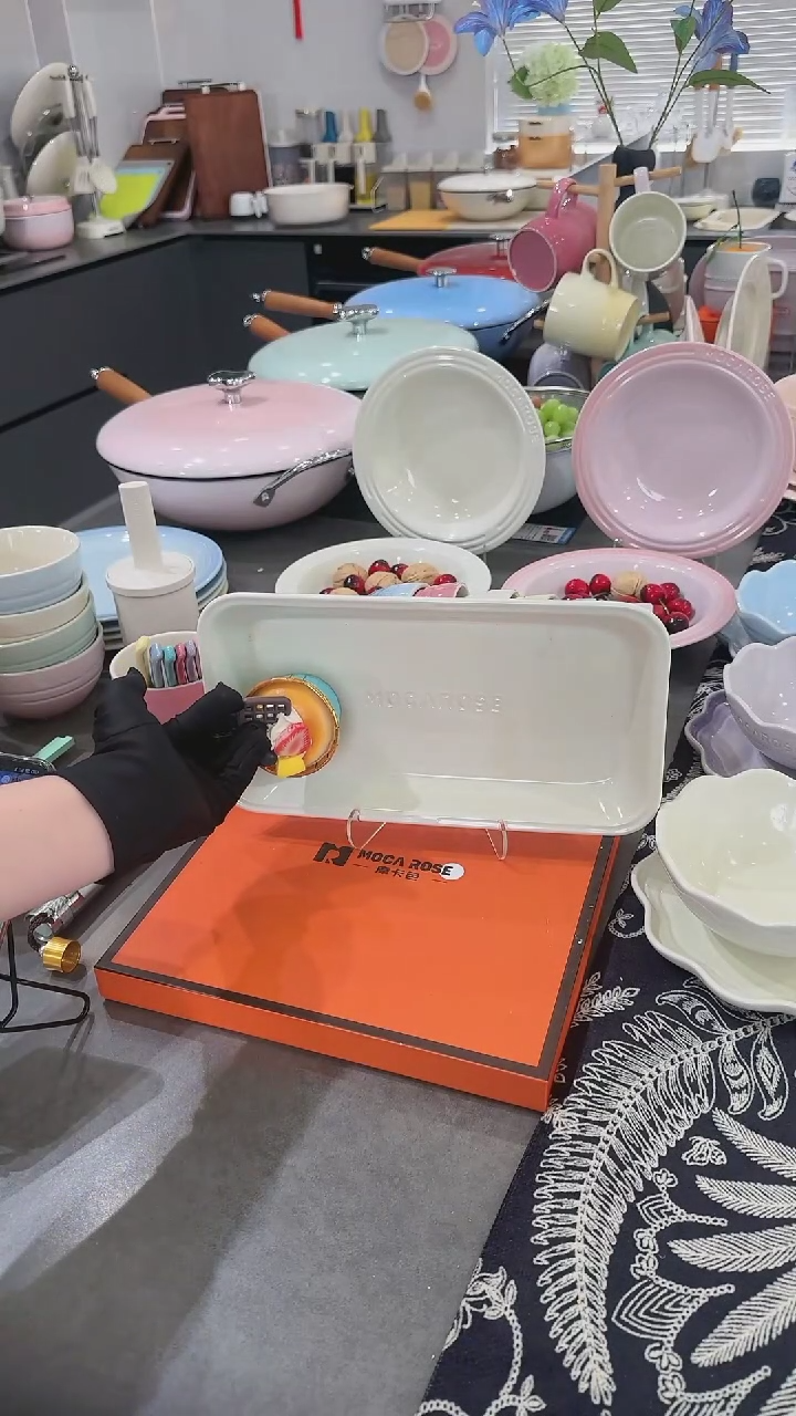 【闪购商品】瓷奶油白（11英寸）28cm炻彩鱼盘