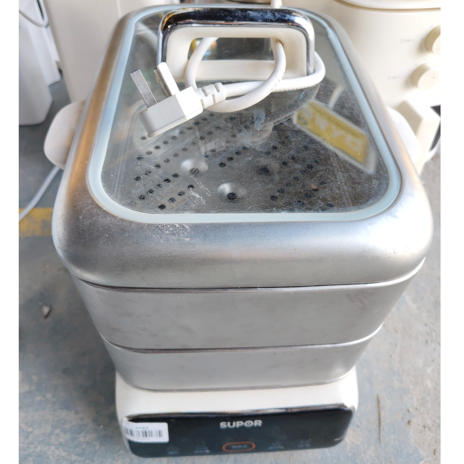 8新 SUPOR/苏泊尔 【二手】武汉仓电蒸锅轻微划痕功能完好