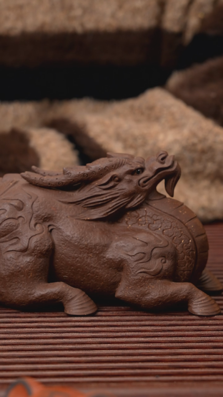 【闪购商品】紫砂茶宠飞天麒麟