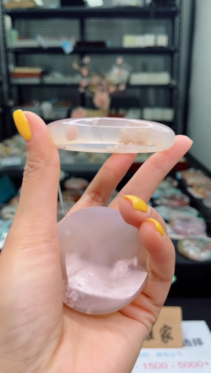 【闪购商品】石英质玉未镶嵌手镯55圈口（赠品镯心）6039603