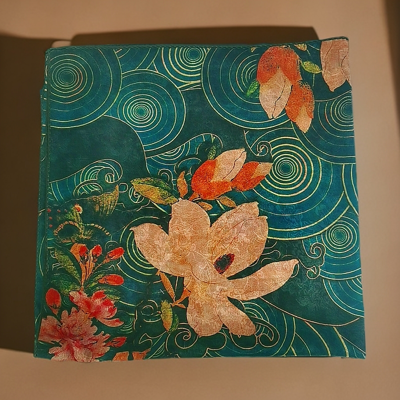 上海故事A03捡漏双色70cm琼枝玉盏方巾轻奢香云老料贵气长辈礼物