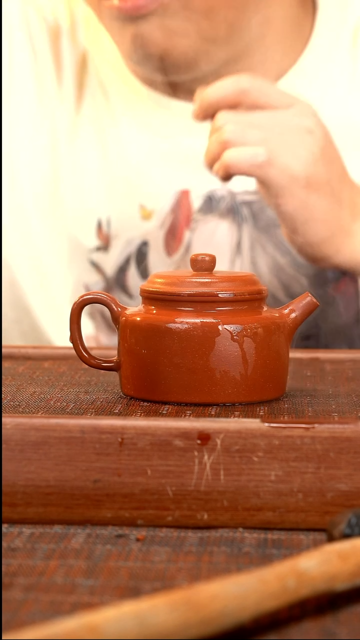 茶壶紫砂LXC 红降坡德钟