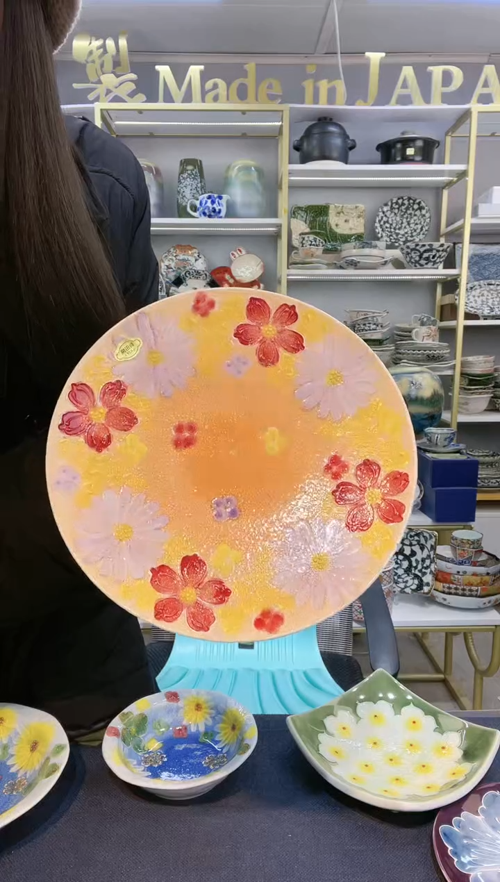 【闪购商品】碗有田烧高脚浅盘一只装