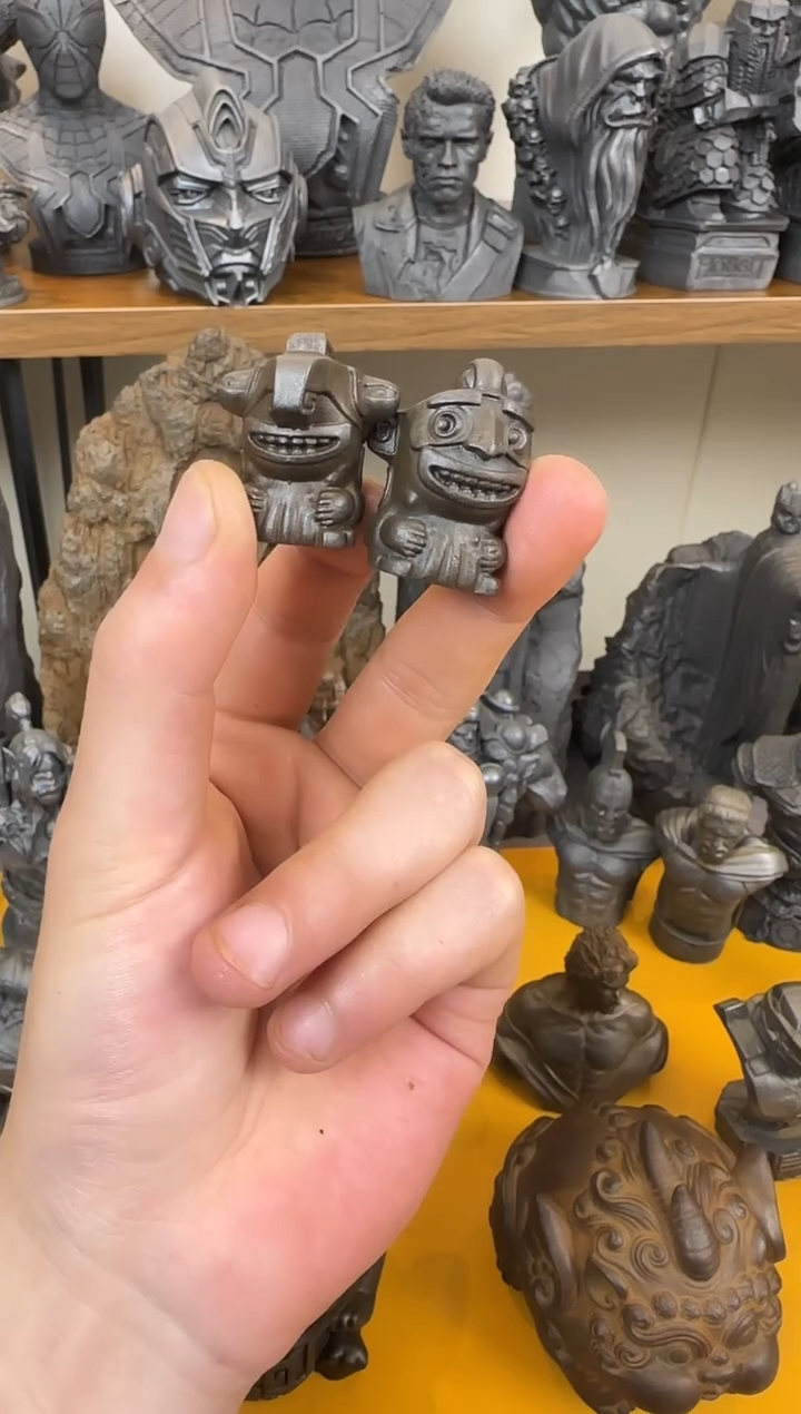 金属实心铁艺摆件~~结界兽（锈色）