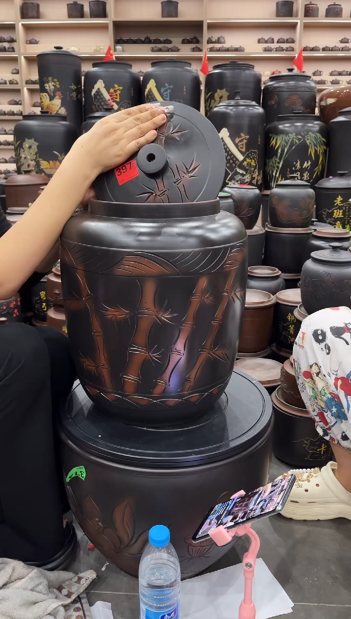 罐瑕疵水缸 竹子20升 397