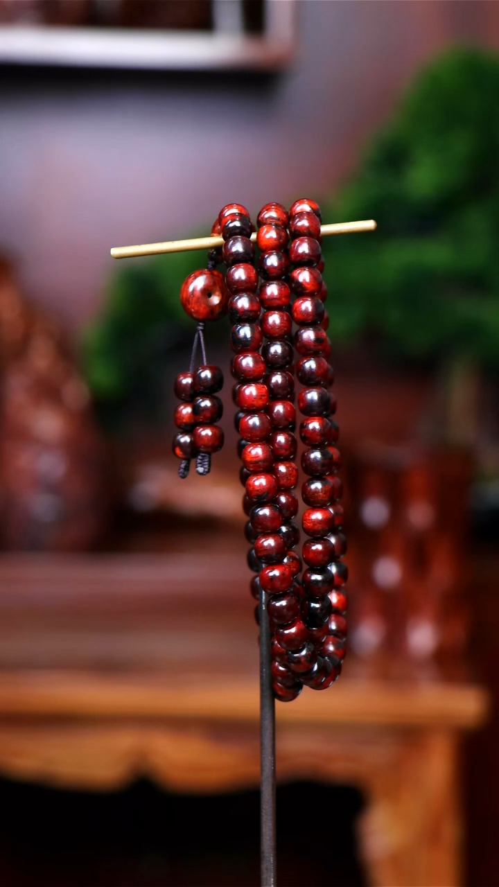 【闪购商品】降真香手串/手链海南红降0.8*108手串